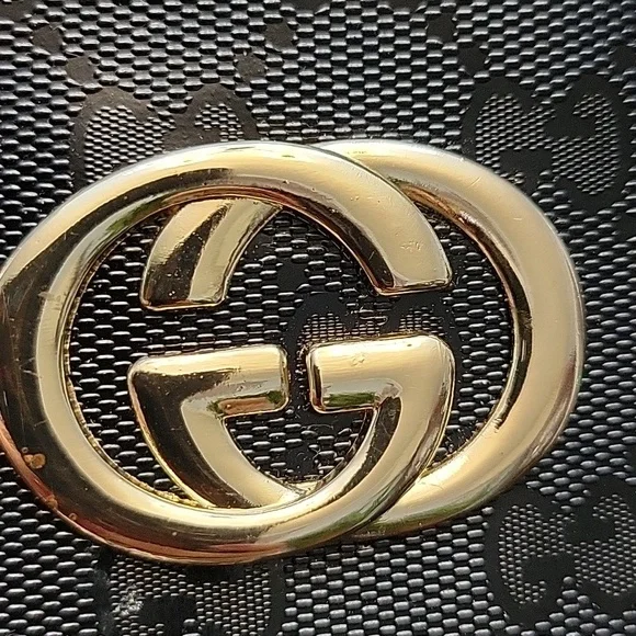 Inspired Crossbody Bag with Red and Green Strap - Picture 2 of 7